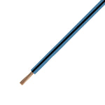 18 Gauge Light Blue w/ Black Stripe TXL Wire - 50 Feet