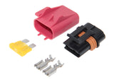 Sealed Fuse Holder and Red Cover Connector Kit 12 Gauge Aptiv\Delphi
