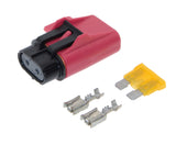 Sealed Fuse Holder and Red Fuse Cover Connector Kit 18/20 Gauge Aptiv/Delphi